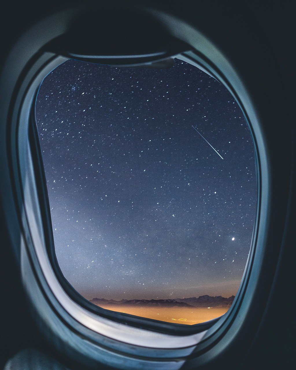 airplane, airplane window, milky way-4252410.jpg